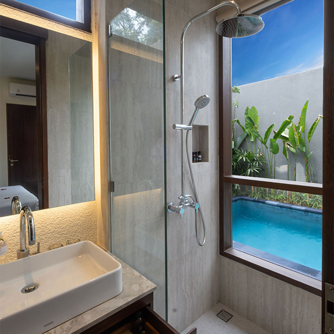 Cluster Three Bedroom Private Pool Villa - 1st Floor Bathroom