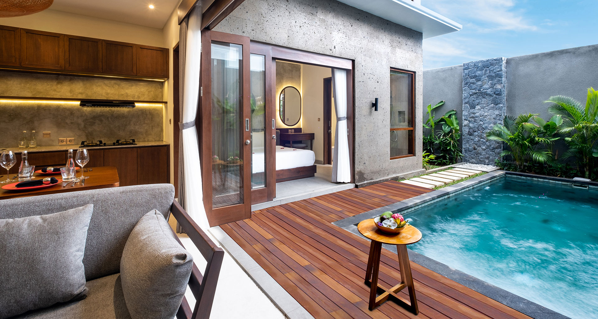 Cluster Three Bedroom Private Pool Villa - Private Swimming Pool